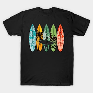 Surfboarder Hawaii Wave Surfing Surfboard Lover Beach Surfer T-Shirt